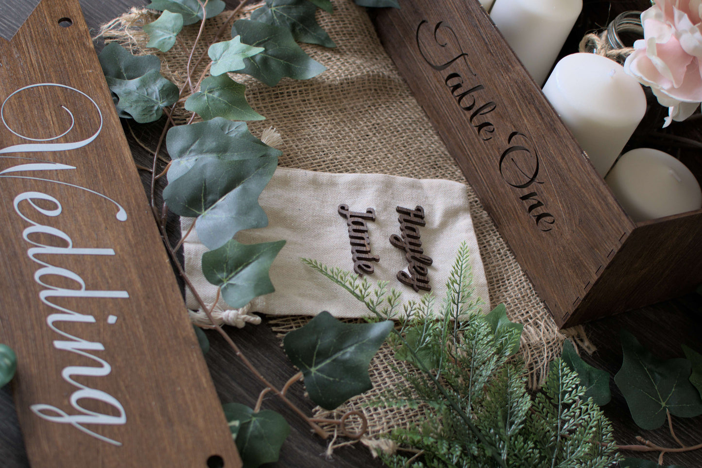 Personalised Laser-Cut Wooden Seashell Place Settings | Custom Name Etched | Birch Plywood | Coastal Wedding Keepsakes with Fridge Magnet