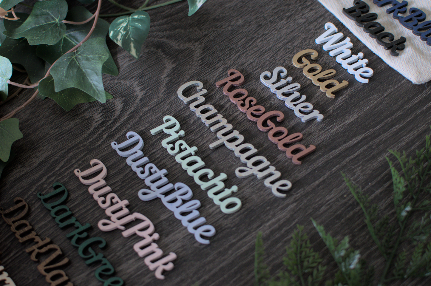 Laser Cut Place Names, Wedding Place Names, Wooden Place Names, Wedding Favours